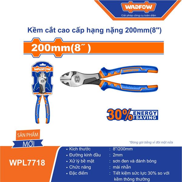  Kìm cắt cao cấp hạng nặng 200mm WADFOW WPL7718 