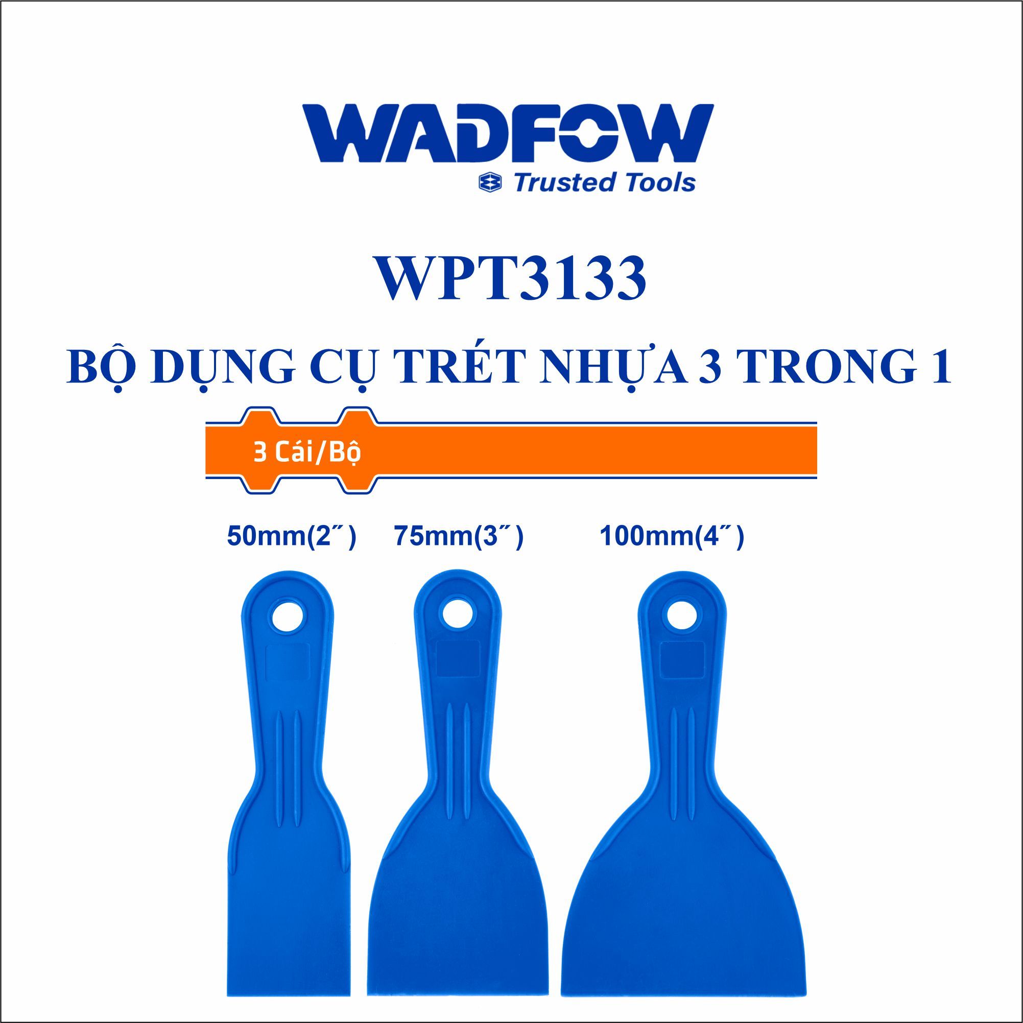  Bộ dụng cụ trét nhựa 3 trong 1 WADFOW WPT3133 