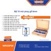 Bộ 15 mũi phay gỗ 6mm WADFOW WRG5P06