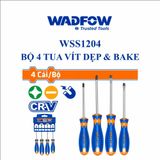  Bộ 4 tua vít dẹp & bake WADFOW WSS1204 