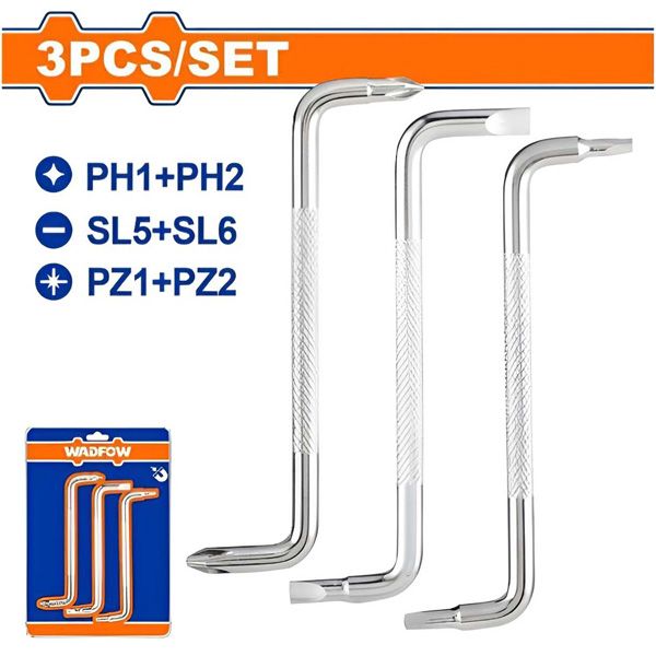  Bộ 3 tua vít đầu cong WADFOW WSS8603 