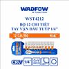 Bộ 12 chi tiết tay vặn đầu tuýp 1/4 Inch  WADFOW WST4212