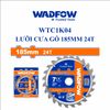 Lưỡi cưa gỗ 185mm 24T WADFOW WTC1K04