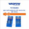 Bộ 9 Mũi khoan gỗ, xoắn ốc, bê tông WADFOW WTD6B01