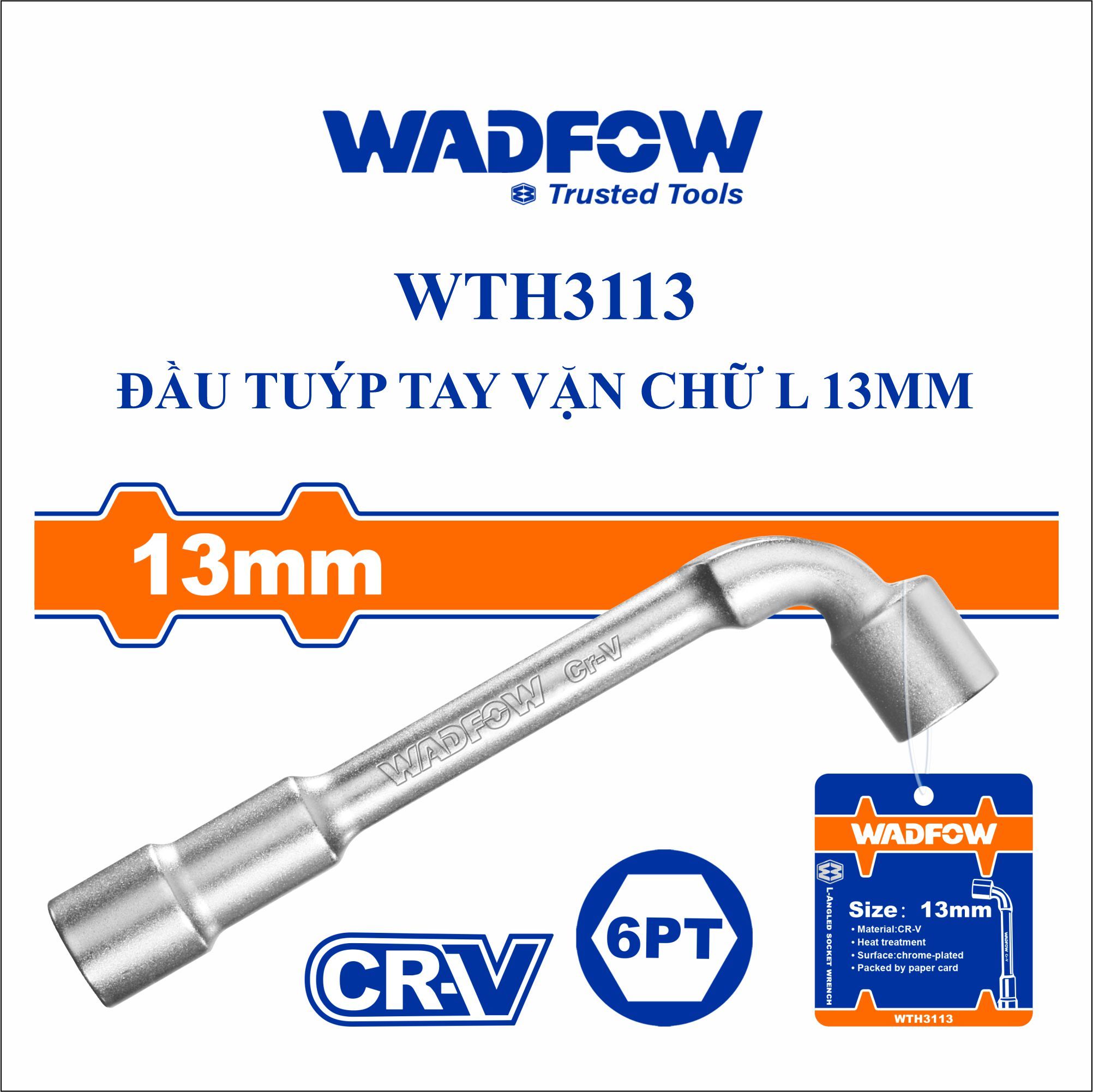  Đầu tuýp tay vặn chữ L 13mm WADFOW WTH3113 