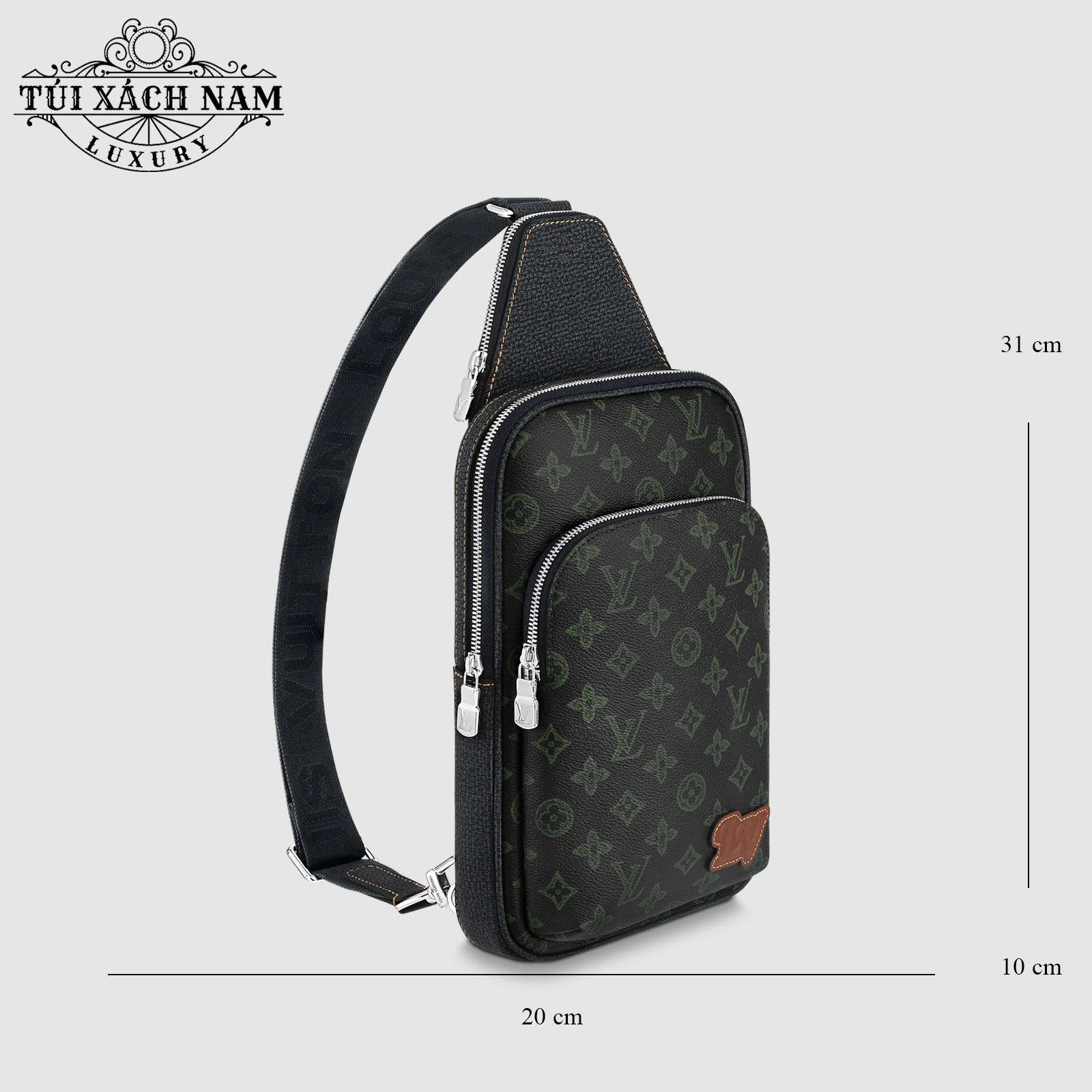 Louis Vuitton Sling Bag Avenue Damier Graphite Giant White in Coated Canvas  with Palladiumtone  US