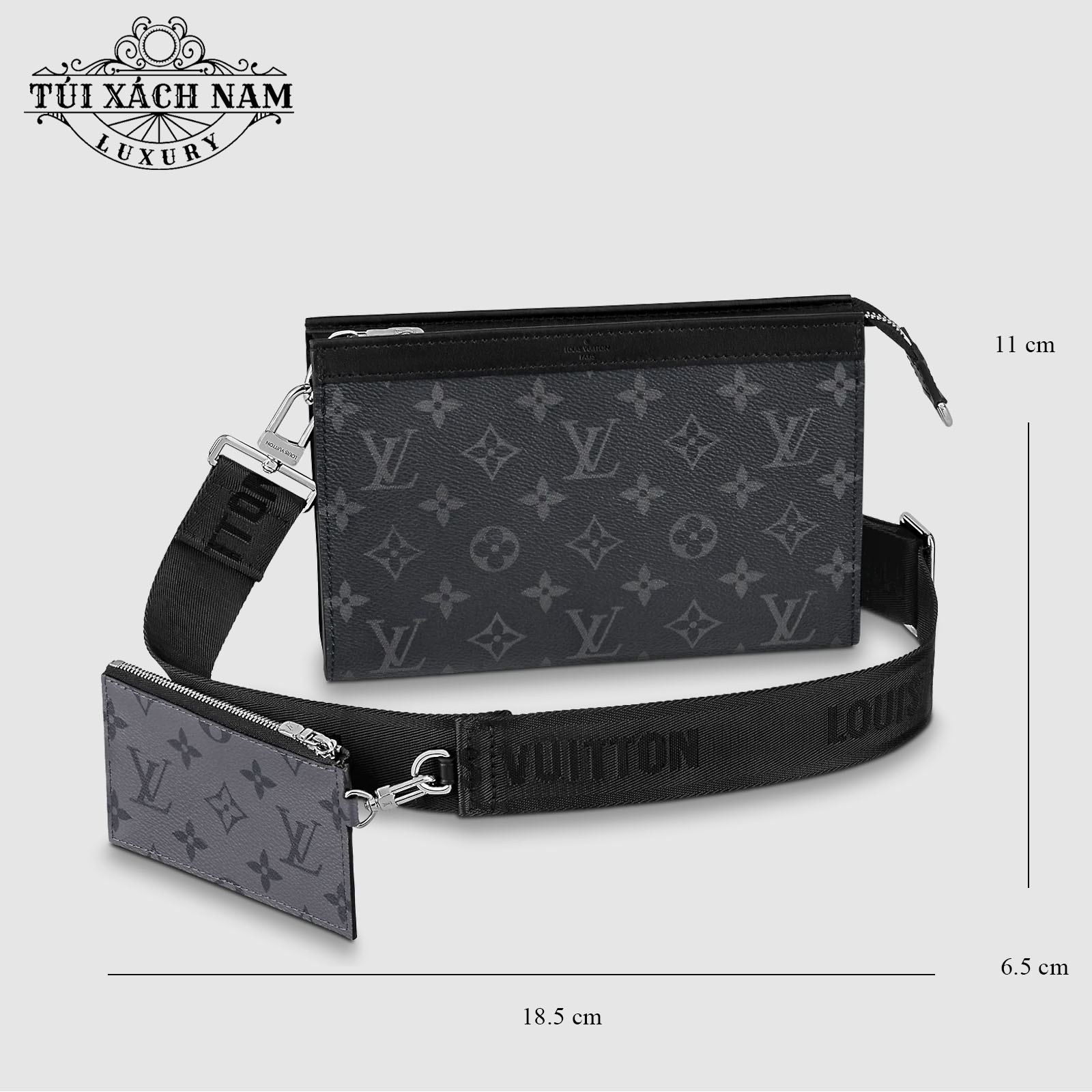 Multiple Wallet Monogram Eclipse Canvas  Wallets and Small Leather Goods  LOUIS  VUITTON