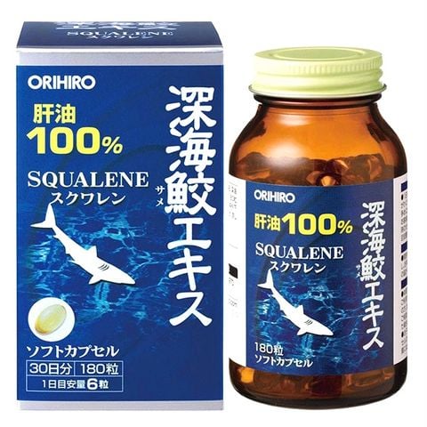 Viên Uống Dầu Gan Cá Mập Orihiro  |  Lọ 180 viên