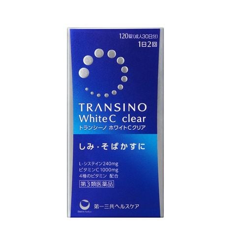 Viên Uống Transino White C Clear Nhật Bản trắng da trị nám  - 120 viên