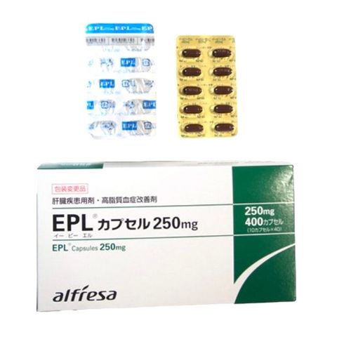 Viên uống điều trị gan nhiễm mỡ, men gan cao và các bệnh về gan EPL Capsules 250mg Alfresa - 400 viên