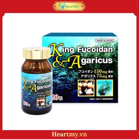 Viên Uống King Fucoidan & Agaricus Hỗ Trợ Điều Trị Ung Thư Hộp 120 Viên