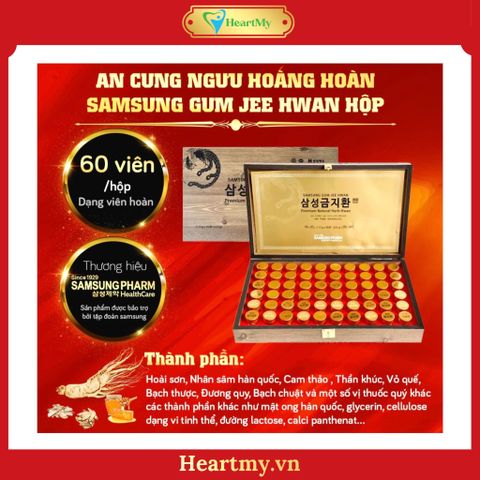 An Cung Ngưu Hoàng Hoàn Hàn Quốc | Hộp Gỗ 60 Viên