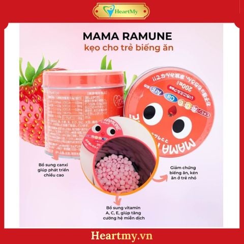 Kẹo cho trẻ biếng ăn Mama Ramune Nhật Bản