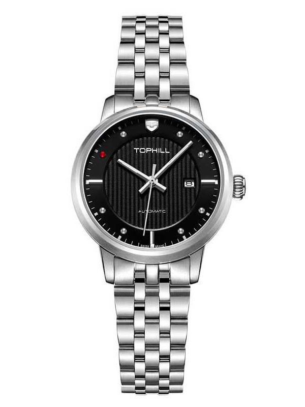 ĐỒNG HỒ TOPHILL TA032L.S1138 Nữ dây Thép 316L máy Automatic kính Sapphire Size 30mm 5ATM