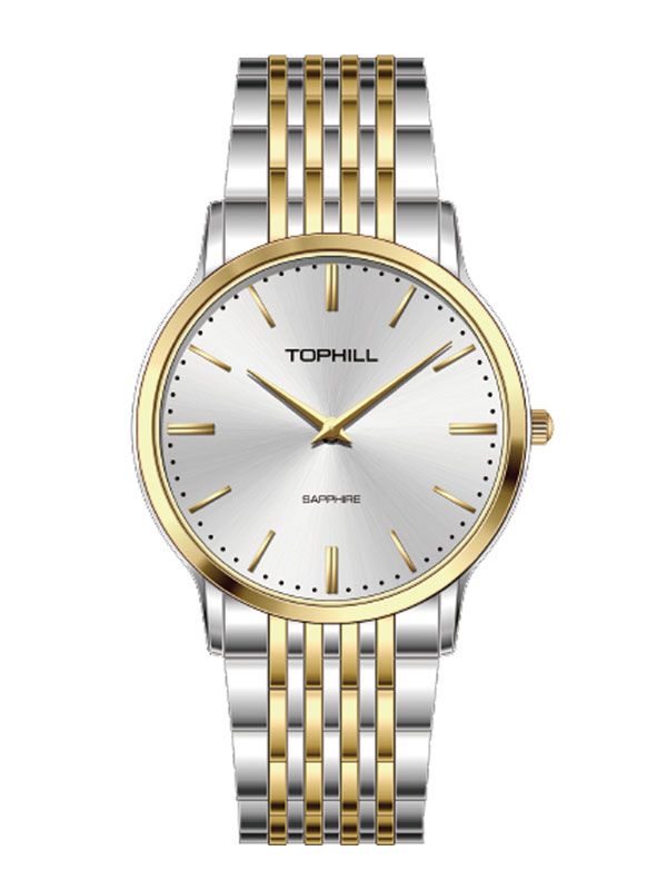 ĐỒNG HỒ TOPHILL TA058G.S6652 Nam máy quartz kính sapphire size 39mm 3ATM