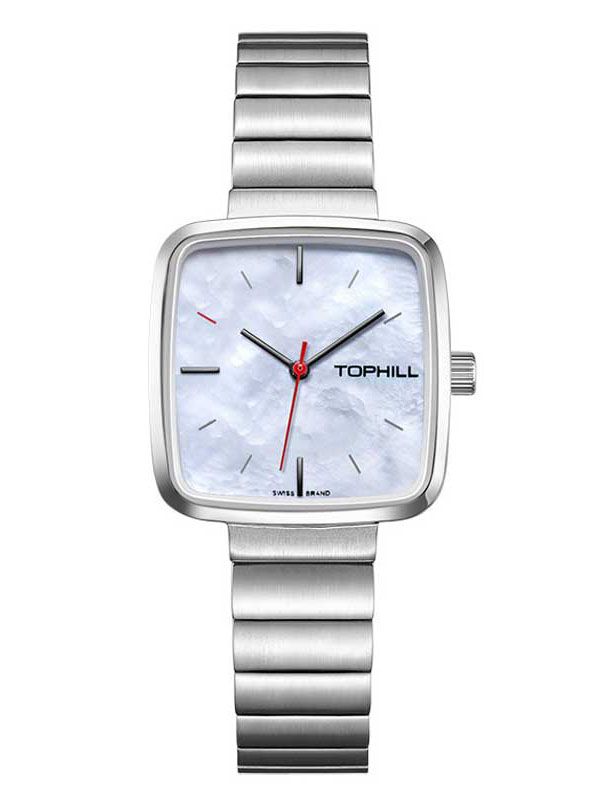 ĐỒNG HỒ TOPHILL TS008L.S1252 Nữ Dây thép 316L Máy Quartz (pin)  Kính Sapphire Size 28x29mm 3ATM