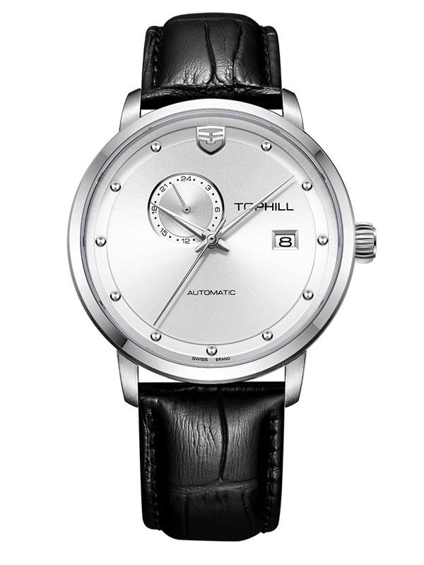 ĐỒNG HỒ TOPHILL TW061G.PB1258 Nam dây da máy Automatic kính Sapphire Size 42mm 5ATM