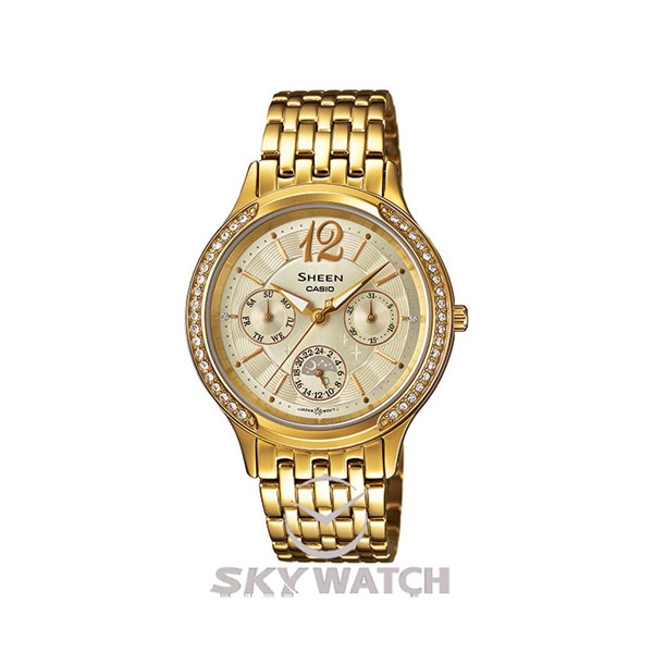 CASIO カシオ SHEEN SHE-3803 スワロフスキー クオーツ CASIO カシオ SHEEN SHE-3803 スワロフスキー クオーツ ONもOFFも大
