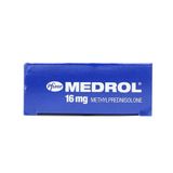  Thuốc Medrol 16mg Pfizer điều trị rối loạn nội tiết, kháng viêm, dị ứng (3 vỉ x 10 viên) 