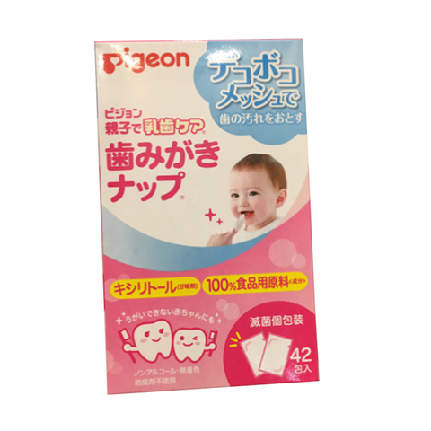 Khăn lau răng Pigeon 6M+ 42pcs