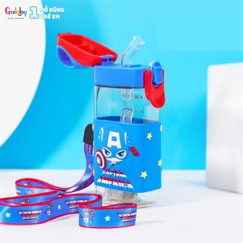 Bình Nước Disney Vuông Quai Xách 280ML