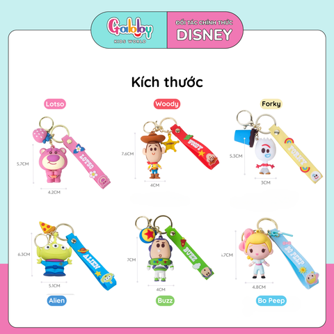 MÓC KHÓA 3D DISNEY