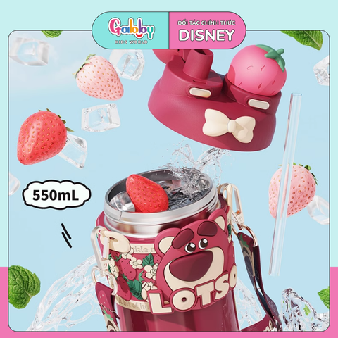 BÌNH NƯỚC GIỮ NHIỆT DISNEY 2IN1 3D