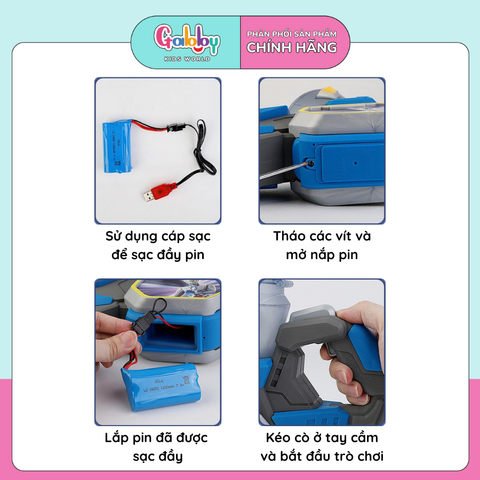 SÚNG NƯỚC CÓ ĐÈN