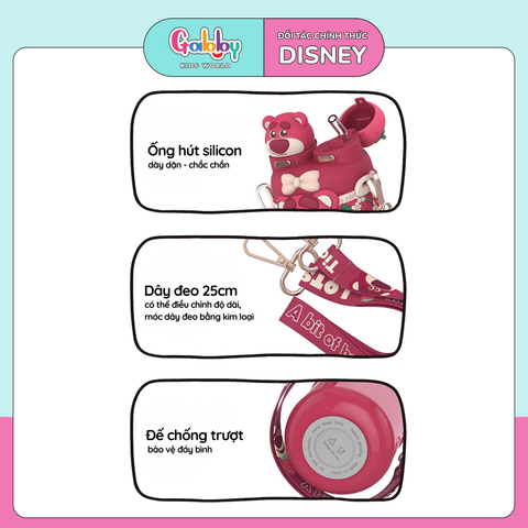BÌNH NƯỚC GIỮ NHIỆT DISNEY 2IN1 3D
