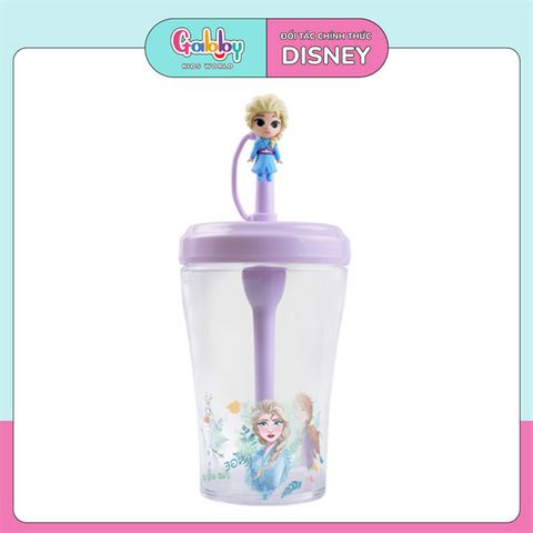 Ly Nuớc DISNEY 2 Lớp Có Ống Hút