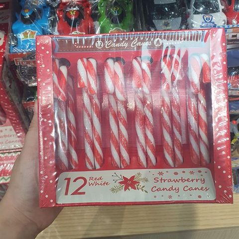 Hộp Kẹo Nến Gậy Candy Canes 12 Cây