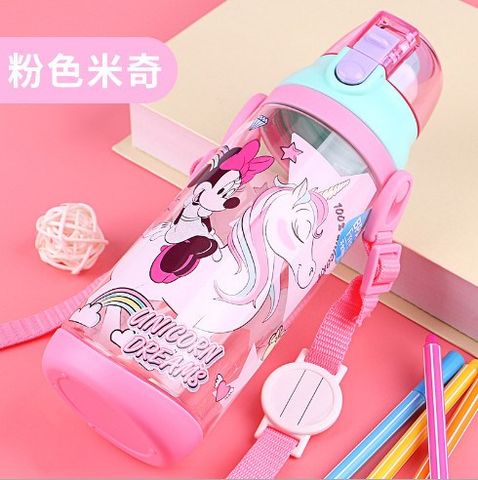 Bình Nước Uống Trực Tiếp Disney Dây Đeo 570ml
