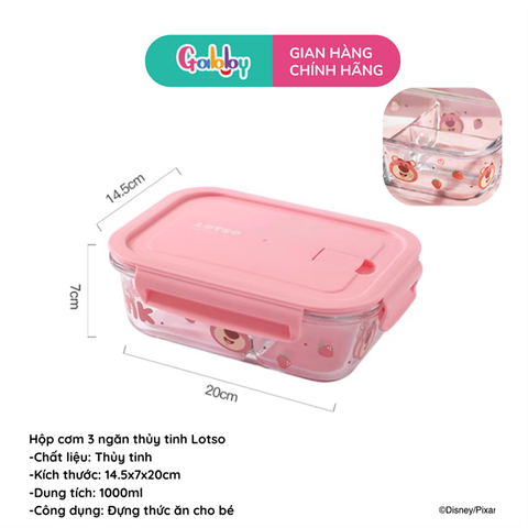 HỘP CƠM THỦY TINH DISNEY 3 NGĂN