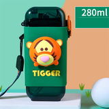 Bình Nước 280ml Nhân Vật Hoạt Hình 3D Đáng Yêu Có Dây Đeo Cho Bé (Mickey/ Minnie/ Donald/ Elsa/ Lotso/ Tigger)