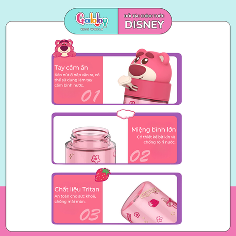 BÌNH NƯỚC DISNEY 3D 500ML