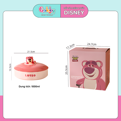 KHAY SỨ TRÒN CÓ NẮP 3D DISNEY