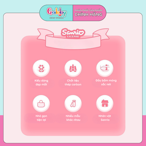 ĐỒ BẤM MÓNG TAY SANRIO