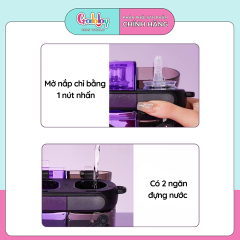 BÌNH NƯỚC DISNEY 2 NGĂN 640ML