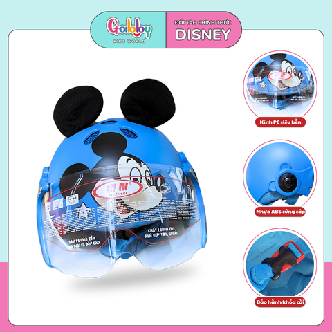 Nón Bảo Hiểm Mickey Có Kính