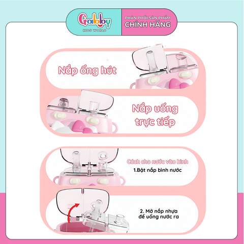 BÌNH NƯỚC SANRIO 2IN1 1000ML