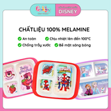 KHAY ĂN 3 NGĂN Melamin VUÔNG