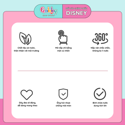 BÌNH NƯỚC DISNEY 1000ML