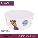 Thố Ăn Melamine Paw Patrol (Nắp Nhựa) Nhỏ 15.4x15.4x6.9cm