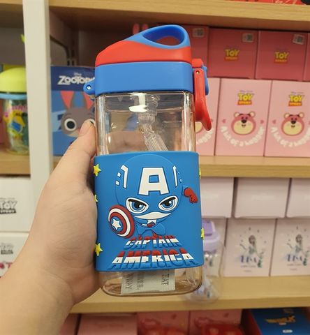 Bình Nước Disney Vuông Quai Xách 280ML