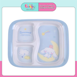 KHAY ĂN 3 NGĂN Melamin VUÔNG