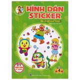 Hình Dán Sticker - Bé Tập Tô Màu