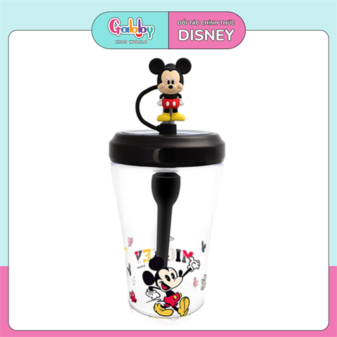 Ly Nuớc DISNEY 2 Lớp Có Ống Hút