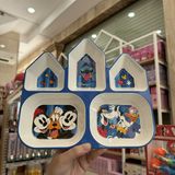 Khay Ăn Melamin 5 Ngăn Lâu Đài Disney 100