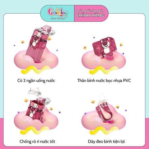 Bình Nước SANRIO 2IN1