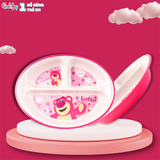 Khay Ăn Melamin 3 Ngăn Bầu Dục